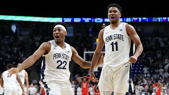 Mar 5, 2023; University Park, Pennsylvania, USA; Penn State Nittany Lions guard Camren Wynter (11)