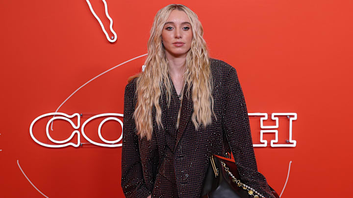 Paige Bueckers on the orange carpet before the 2025 WNBA Draft at The Shed at Hudson Yards.