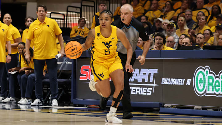 West Virginia University guard Syndey Shaw