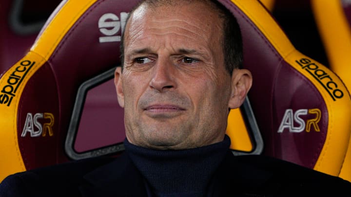 Massimiliano Allegri et la Juventus se sont inclinés 1-0 à Rome