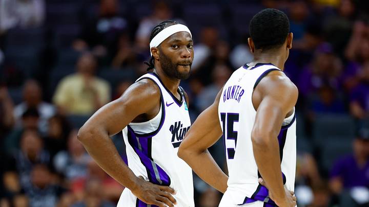 Oct 5, 2026; Sacramento, California, USA; Sacramento Kings forward Precious Achiuwa (9) looks on during the second quarter against the Los Angeles Lakers at Golden 1 Center. Mandatory Credit: Sergio Estrada-Imagn Images Oct 5, 2026; Sacramento, California, USA; Sacramento Kings forward Precious Achiuwa (9) looks on during the second quarter against the Los Angeles Lakers at Golden 1 Center. Mandatory Credit: Sergio Estrada-Imagn Images