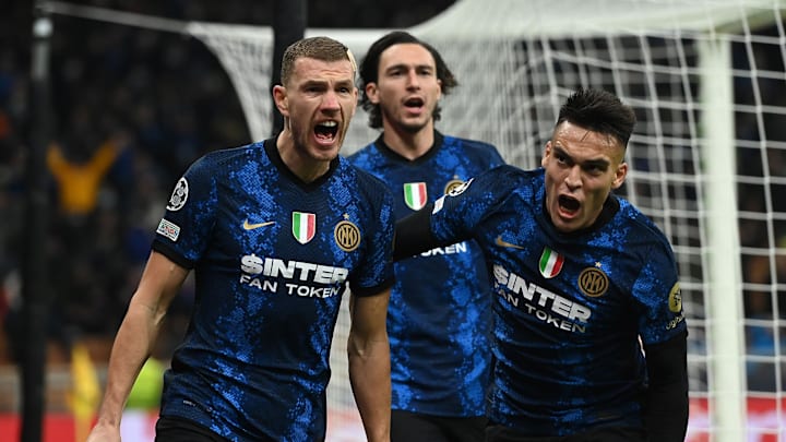 Edin Dzeko e Lautaro Martinez Edin Dzeko e Lautaro Martinez