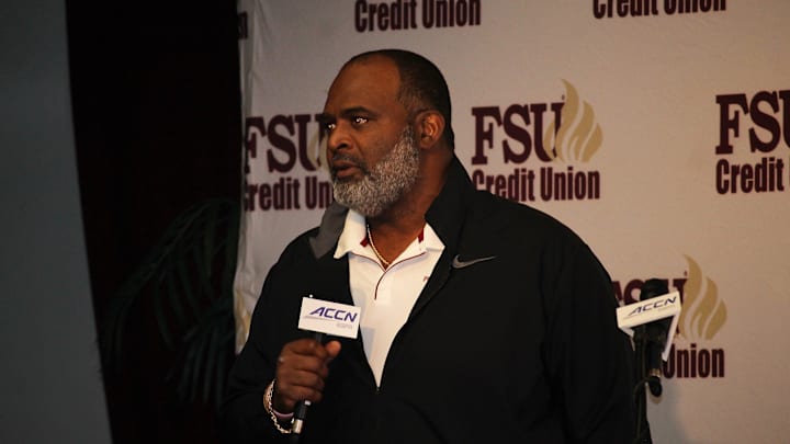 FSU defensive tackles coach Odell Haggins at the FSU National Signing Day Party on Feb. 5, 2020.

Img 4513