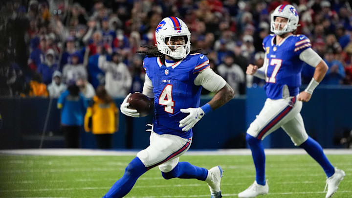 Buffalo Bills running back James Cook.