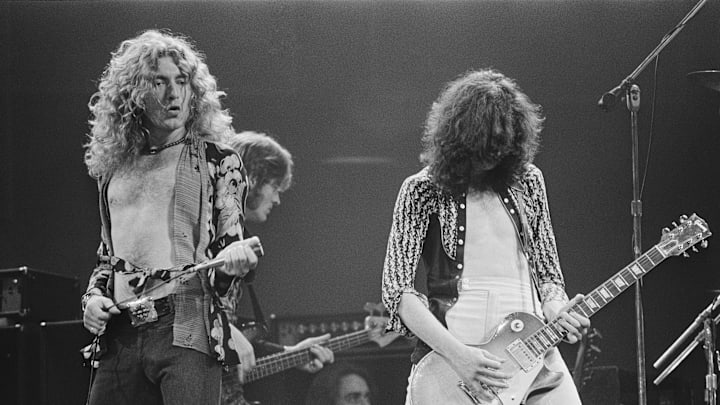 Led Zeppelin Performing in Concert