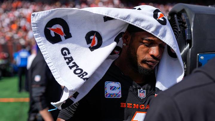 Cincinnati Bengals receiver Ja'Marr Chase heads to the locker room against the Jacksonville Jaguars on Sunday, Oct, 4. Cincinnati Bengals receiver Ja'Marr Chase heads to the locker room against the Jacksonville Jaguars on Sunday, Oct, 4.