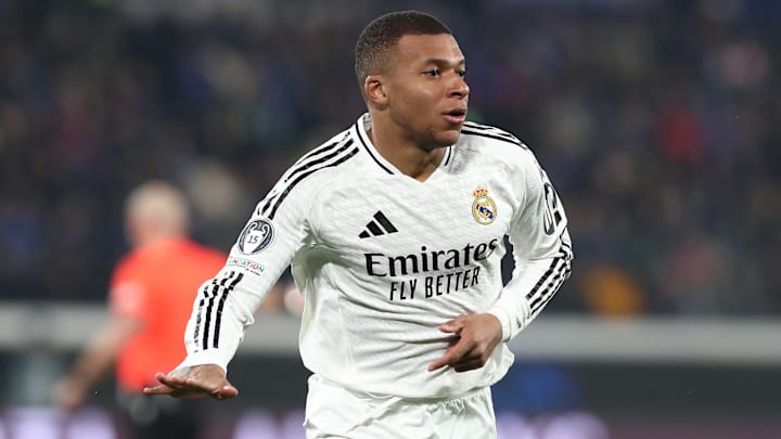 Kylian Mbappé alcanzó su gol 50 en el partido del Real Madrid vs. Atalanta, por la Champions League 