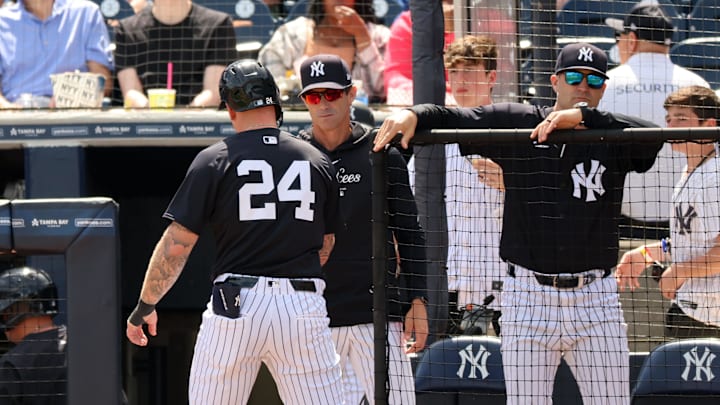 Mar 11, 2024; Tampa, Florida, USA;  New York Yankees right fielder Alex Verdugo (24) is