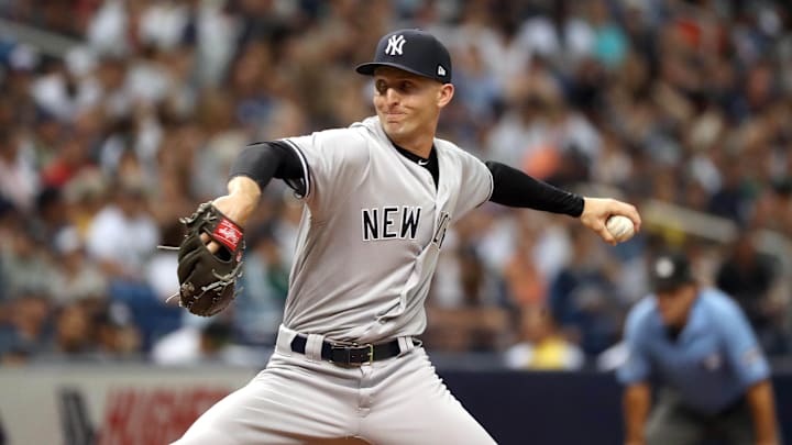 New York Yankees relief pitcher Chasen Shreve New York Yankees relief pitcher Chasen Shreve