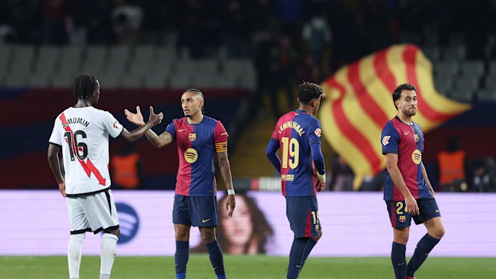 Barcelona are league leaders once again after a home win against Rayo Vallecano.