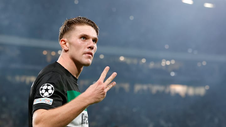 Viktor Gyokeres hit a hat-trick against Manchester City