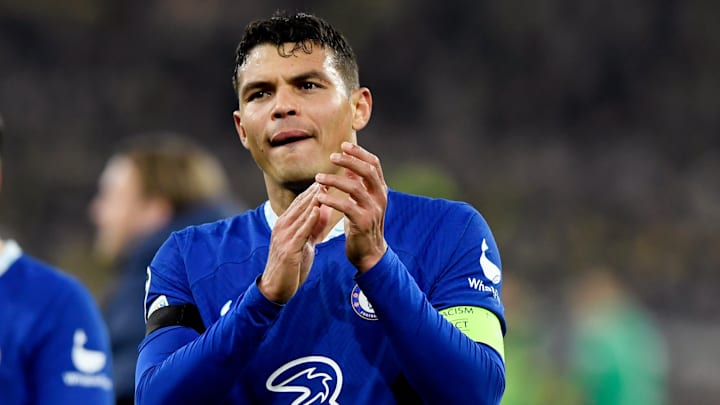 Thiago Silva was forced off early on in Chelsea's game at Tottenham on Sunday afternoon