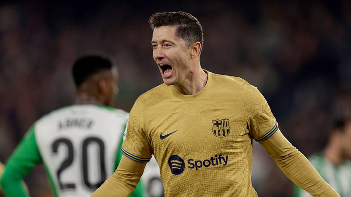 Robert Lewandowski con el FC Barcelona Robert Lewandowski con el FC Barcelona