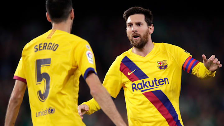 Lionel Messi y Sergio Busquets