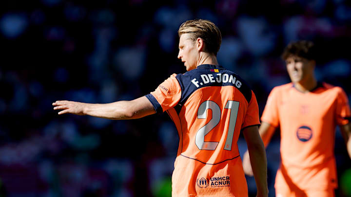 Frenkie De Jong, milieu de terrain du FC Barcelone. Frenkie De Jong, milieu de terrain du FC Barcelone.