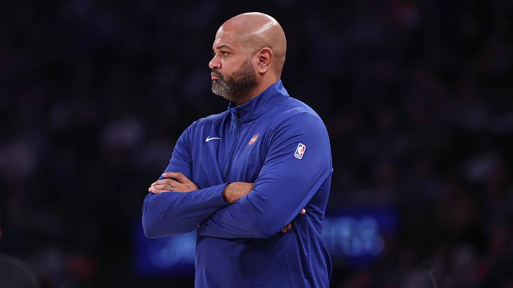 Dec 7, 2024; New York, New York, USA; Detroit Pistons head coach JB Bickerstaff looks on during the first half against the New York Knicks at Madison Square Garden.