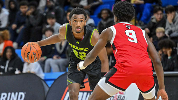 Prolific Prep senior guard Darryn Peterson scored 33 points and added eight rebounds and four assists in a 66-54 victory over national No. 1 Columbus (Miami, Fla.) Friday night. This is from earlier in the season as the Crew improved to 7-0. 