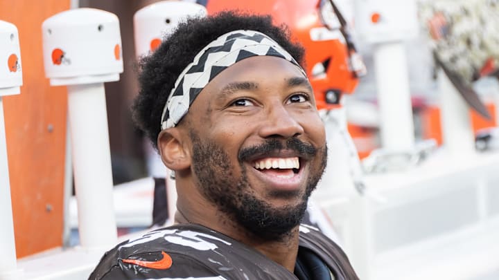Cleveland Browns defensive end Myles Garrett Cleveland Browns defensive end Myles Garrett