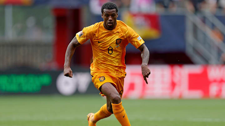 Georginio Wijnaldum avec les Pays - Bas