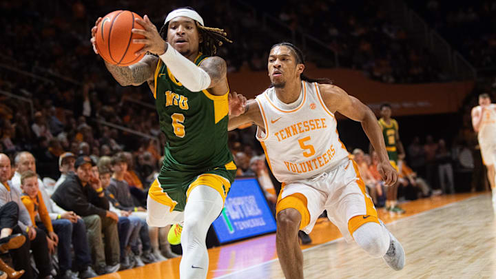 South Carolina basketball point guard Jamarii Thomas when he played at Norfolk State