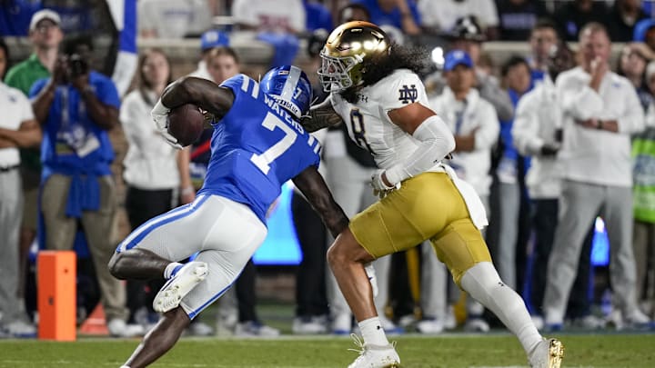 Notre Dame football linebacker Marist Liufau was projected by most to be a 4th round pick at best, but the Dallas Cowboys took a chance.