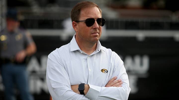 Sep 26, 2026; Starkville, Mississippi, USA; Missouri Tigers head coach Eli Drinkwitz looks on prior to the game against the Mississippi State Bulldogs at Davis Wade Stadium at Scott Field. Mandatory Credit: Petre Thomas-Imagn Images Sep 26, 2026; Starkville, Mississippi, USA; Missouri Tigers head coach Eli Drinkwitz looks on prior to the game against the Mississippi State Bulldogs at Davis Wade Stadium at Scott Field. Mandatory Credit: Petre Thomas-Imagn Images