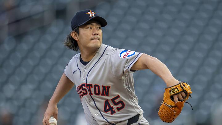 Houston Astros starting pitcher Tatsuya Imai. Houston Astros starting pitcher Tatsuya Imai.
