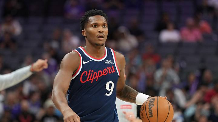 Apr 5, 2026; Sacramento, California, USA; LA Clippers guard Bennedict Mathurin (9) during the third quarter against the Sacramento Kings at Golden 1 Center. Mandatory Credit: Darren Yamashita-Imagn Images Apr 5, 2026; Sacramento, California, USA; LA Clippers guard Bennedict Mathurin (9) during the third quarter against the Sacramento Kings at Golden 1 Center. Mandatory Credit: Darren Yamashita-Imagn Images