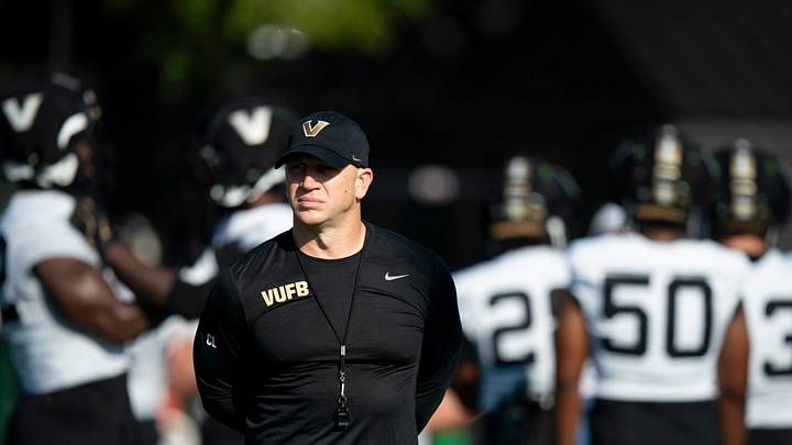 Vanderbilt Coach Clark Lea presides over practice at Vanderbilt University Wednesday, Aug. 5, 2026. Vanderbilt Coach Clark Lea presides over practice at Vanderbilt University Wednesday, Aug. 5, 2026.