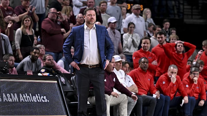 Feb 18, 2026; College Station, Texas, USA; Ole Miss Rebels head coach Chris Beard looks on during the second half against the Texas A&M Aggies at Reed Arena. Mandatory Credit: Maria Lysaker-Imagn Images Feb 18, 2026; College Station, Texas, USA; Ole Miss Rebels head coach Chris Beard looks on during the second half against the Texas A&M Aggies at Reed Arena. Mandatory Credit: Maria Lysaker-Imagn Images