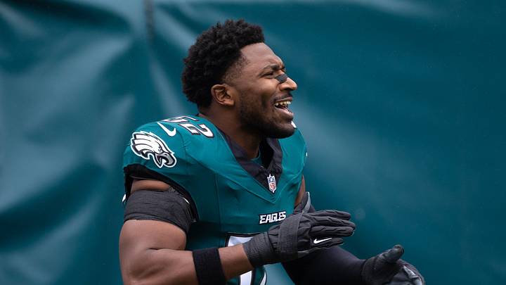 Oct 4, 2026; Philadelphia, Pennsylvania, USA; Philadelphia Eagles linebacker Jonathan Greenard (52) before action against the Los Angeles Rams at Lincoln Financial Field. Oct 4, 2026; Philadelphia, Pennsylvania, USA; Philadelphia Eagles linebacker Jonathan Greenard (52) before action against the Los Angeles Rams at Lincoln Financial Field.
