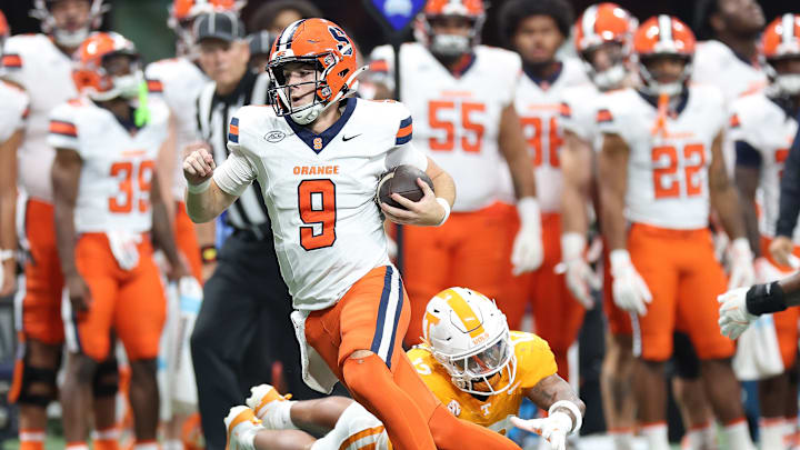 Syracuse football head coach Fran Brown supports quarterback Steve Angeli, the defense is poor, and breaking down the Orange.