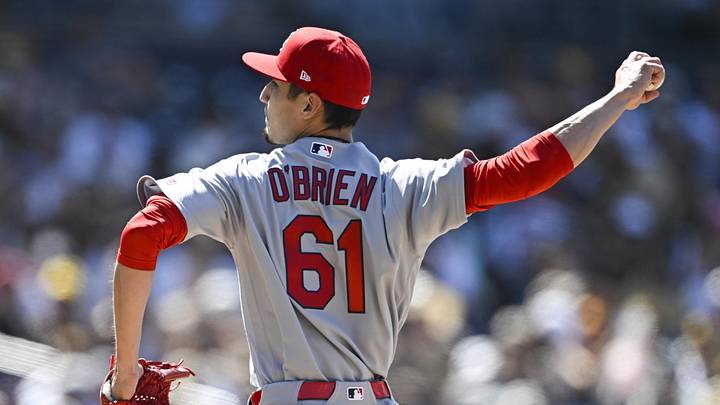 May 10, 2026; San Diego, California, USA; St. Louis Cardinals relief pitcher Riley O'Brien (61) delivers during the ninth inning against the San Diego Padres at Petco Park. Mandatory Credit: Denis Poroy-Imagn Images May 10, 2026; San Diego, California, USA; St. Louis Cardinals relief pitcher Riley O'Brien (61) delivers during the ninth inning against the San Diego Padres at Petco Park. Mandatory Credit: Denis Poroy-Imagn Images