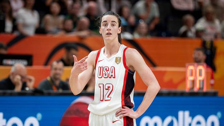 Caitlin Clark plays during the FIBA Womens Basketball World Cup 2026 match between the United States and China Caitlin Clark plays during the FIBA Womens Basketball World Cup 2026 match between the United States and China