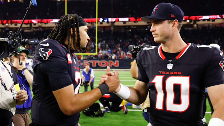 Davis Mills, C.J. Stroud, Houston Texans Davis Mills, C.J. Stroud, Houston Texans