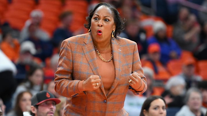 Syracuse coach Felisha Legette-Jack had some fiery words after getting beaten by UConn again in the NCAA tournament.
