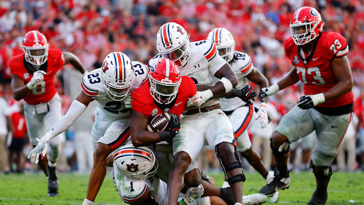 Nate Frazier, Austin Keys, Jay Crawford, Georgia Bulldogs, Auburn Tigers