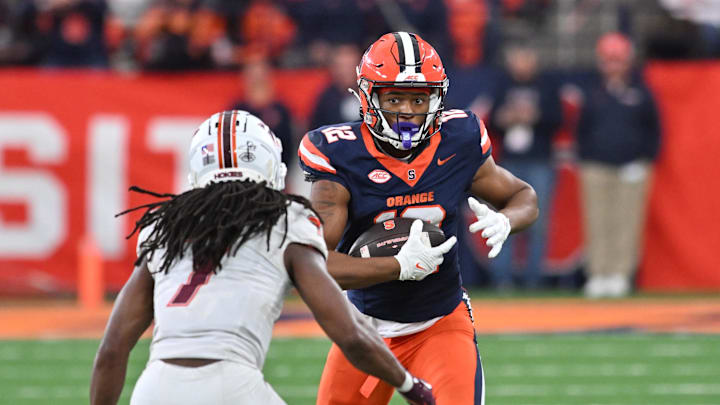 All-ACC performer Trebor Pena is reportedly entering the portal. Other Syracuse football wide receivers who must step up.