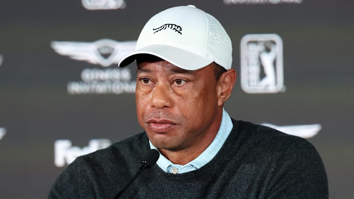 Tiger Woods met the media Tuesday at the Genesis Invitational and said he is making progress in his recovery from disk replacement surgery last fall.
