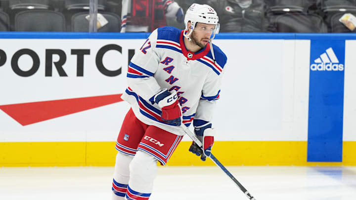 Dec 19, 2023; Toronto, Ontario, CAN; New York Rangers center Nick Bonino (12) skates during the