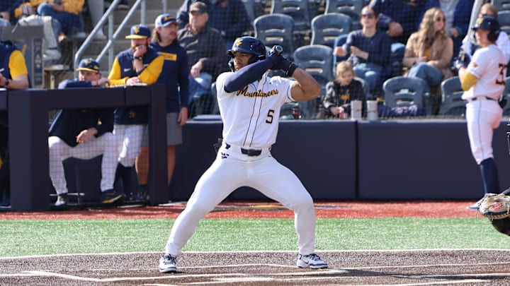 West Virginia University outfielder Armani Guzman