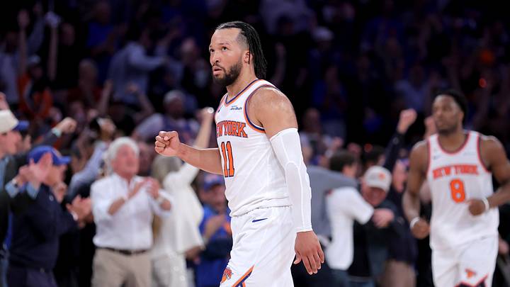 The New York Knicks and guard Jalen Brunson are heavily favored to make the playoffs. The New York Knicks and guard Jalen Brunson are heavily favored to make the playoffs.
