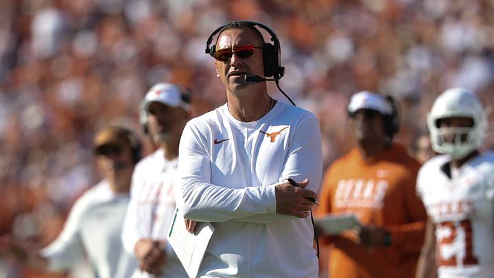 Steve Sarkisian and Texas took a tough loss and a tough poll drop in the AP rankings. (Kevin Jairaj-Imagn Images) Steve Sarkisian and Texas took a tough loss and a tough poll drop in the AP rankings. (Kevin Jairaj-Imagn Images)