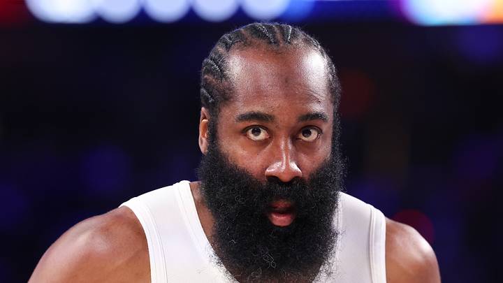 Oct 22, 2026; Philadelphia, Pennsylvania, USA; Cleveland Cavaliers guard James Harden (1) looks on during the first quarter against the Philadelphia 76ers at Xfinity Mobile Arena. Mandatory Credit: Bill Streicher-Imagn Images Oct 22, 2026; Philadelphia, Pennsylvania, USA; Cleveland Cavaliers guard James Harden (1) looks on during the first quarter against the Philadelphia 76ers at Xfinity Mobile Arena. Mandatory Credit: Bill Streicher-Imagn Images