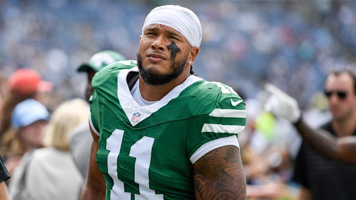 NY Jets defensive end Jermaine Johnson