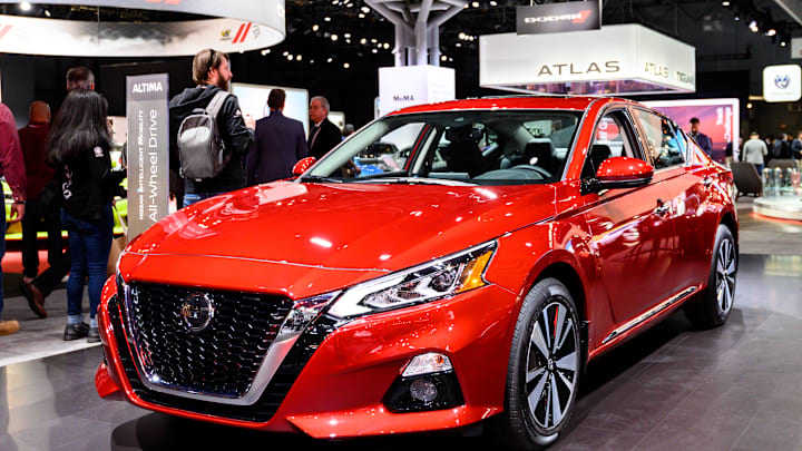 Nissan Altima seen at the New York International Auto Show...
