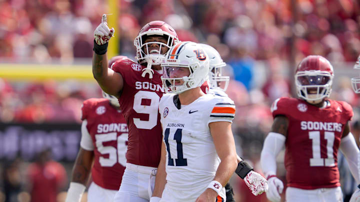 Auburn Tigers quarterback Jackson Arnold was sacked 10 times in his return to Oklahoma.