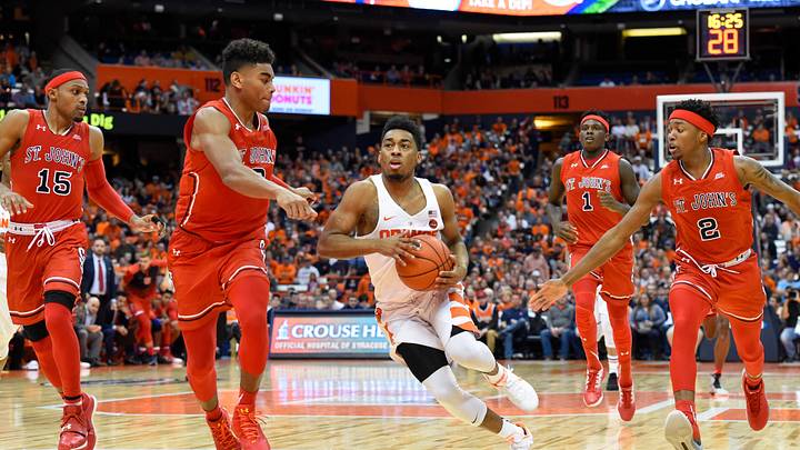 Four-star center Theo Edema, who visited Syracuse basketball, has committed to St. John's, which will play SU this season.