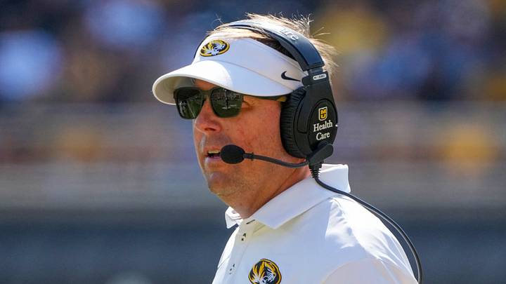 Oct 10, 2026; Columbia, Missouri, USA; Missouri Tigers head coach Eli Drinkwitz on field against the Texas A&M Aggies during the second half of the game at Faurot Field at Memorial Stadium. Mandatory Credit: Denny Medley-Imagn Images Oct 10, 2026; Columbia, Missouri, USA; Missouri Tigers head coach Eli Drinkwitz on field against the Texas A&M Aggies during the second half of the game at Faurot Field at Memorial Stadium. Mandatory Credit: Denny Medley-Imagn Images