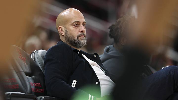 Dec 27, 2025; Houston, Texas, USA; Houston Rockets general manager Rafael Stone looks on during warm ups before the game against the Cleveland Cavaliers at Toyota Center. Mandatory Credit: Troy Taormina-Imagn Images Dec 27, 2025; Houston, Texas, USA; Houston Rockets general manager Rafael Stone looks on during warm ups before the game against the Cleveland Cavaliers at Toyota Center. Mandatory Credit: Troy Taormina-Imagn Images